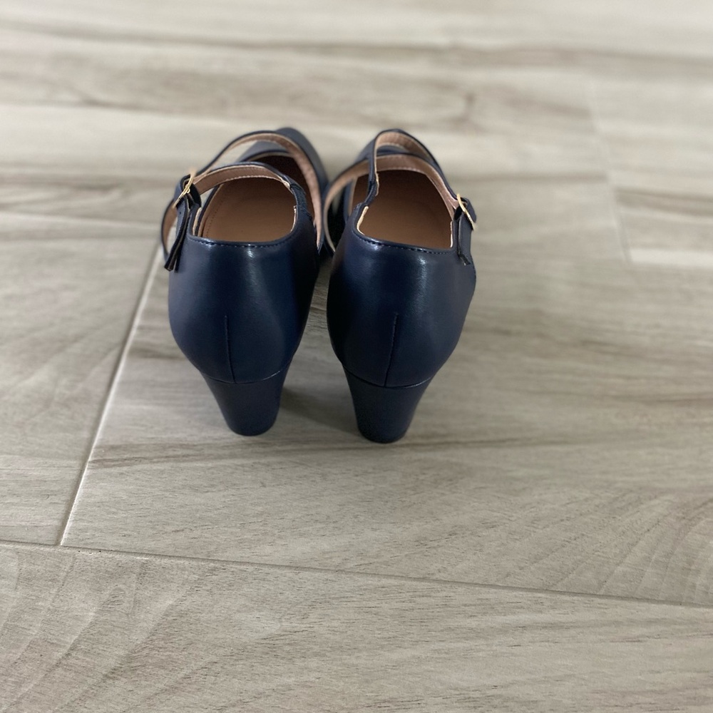 New Peijely Navy Blue Women's Shoes, Size 44/ 10 - Picture 8 of 8